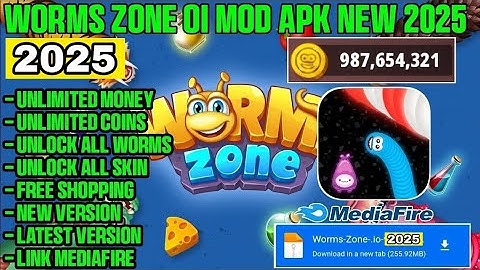 Worm Zone Mod Menu 6.17.1 Unlimited Coins & Energy No Death, Unlimited Respawn Weight|| No Password
