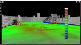 Concrete Elevation Heat Map with LiDAR | Precision 3D Scanning Denver