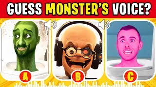 GUESS THE MONSTERS VOICE #164 ZOMBIE TOILET SCIENTIST TOILET Skibidi Toilet's Quiz