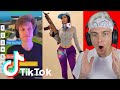 reacting to fortnite tik toks and trying not to laugh... (YOU WILL LAUGH!!)