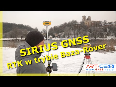 Praca odbiornikiem GNSS SIRIUS od Art-Geo w trybie Baza-Rover. Wydajne i dokładne pomiary RTK.