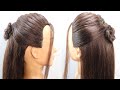 very easy hairstyle for open hair | open hair hairstyle | unique hairstyle for girls