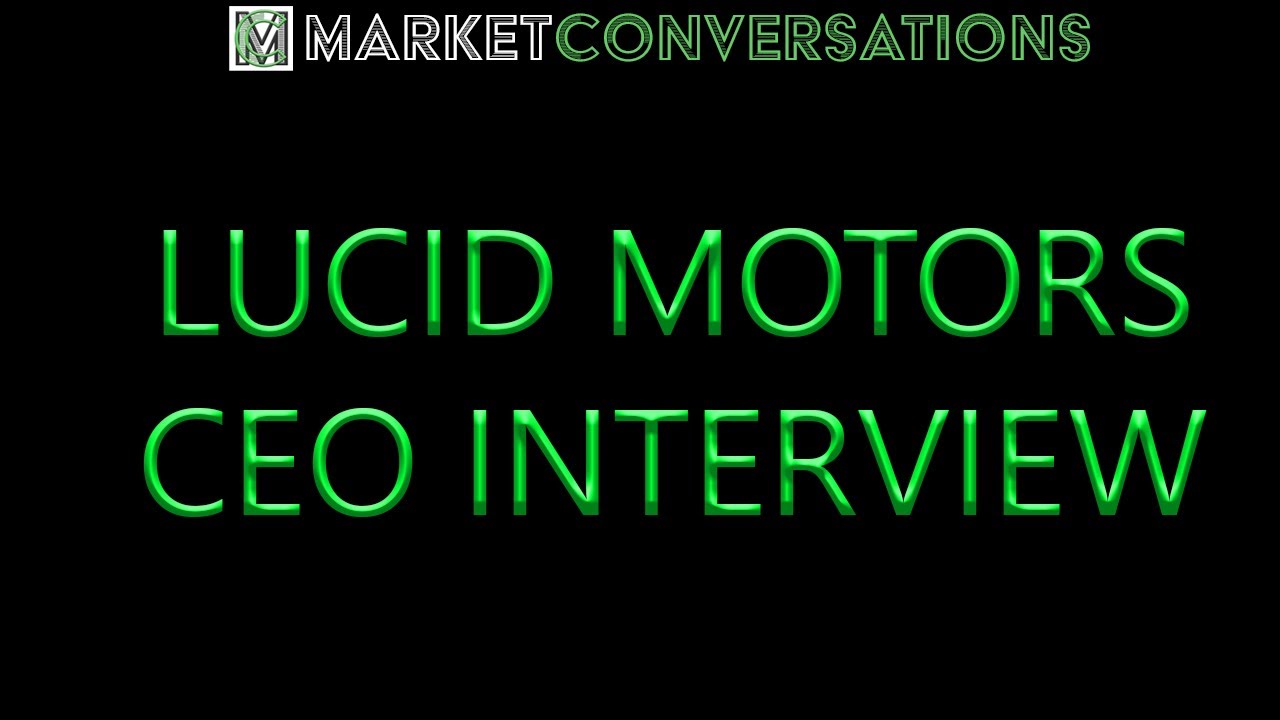 Lucid Motors CEO Interview with FOX!