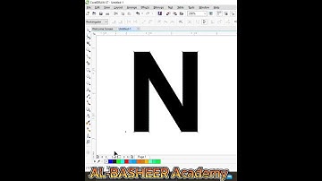 Creative N Logo Design in CorelDRAW X7 #coreldraw #shortsvideo #coreldrawtutorial #logo
