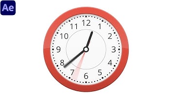 Easy 2D Clock Animation | After Effects Tutorial