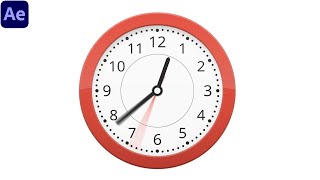 Easy 2D Clock Animation | After Effects Tutorial
