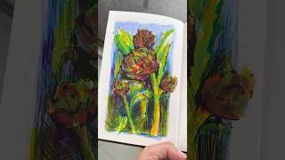 Drawing An Artichoke From The Garden