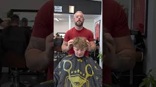 Boys Wavy hair styling tutorial, low taper mullet and messy fringe. fluffit Curling Foam