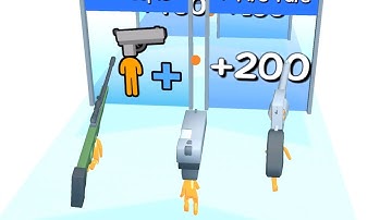 Gun Head Run - All Levels Gameplay (Level 1-4)