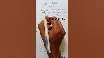 Rules for multiplying and dividing integers|Maths Resolution #short #youtubeshort #shortfeedviral