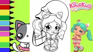 Coloring Shopkins Kindi Kids Peppa Mint Ice Cream Cone Coloring Book Pages Sprinkled Donuts Jr