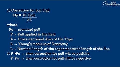 Correction of Chain & Tape || Surveying ||