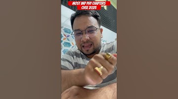 🔴 Most important Physics Chapters for CHSE 2025 #chse #chseboardodisha