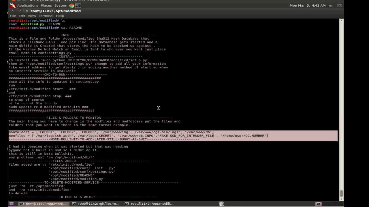 File/Folder Monitor Service to alert on Access or Modifications
