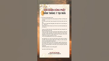 Văn khấn cúng Phật rằm tháng 7 tại nhà #tuvi #tuvivn #tamlinh #tuvi2024 #vankhan #thang7amlich