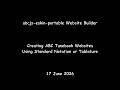 abcjs-eskin-portable Website Builder - Creating ABC Tunebook Websites
