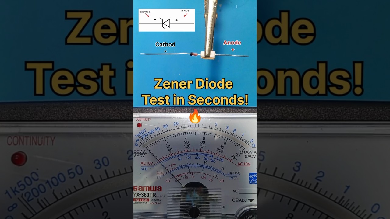 How to Test Any Zener Diode in Seconds! 🔥 