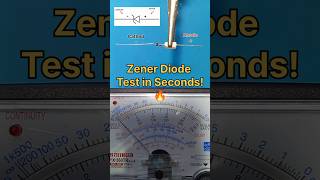 How to Test Any Zener Diode in Seconds! 🔥 #electronics #zenerdiode #shorts