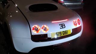 WHITE BUGATTI VEYRON SUPERSPORTS START-UPS IN LONDON!