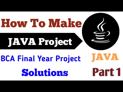 How to  make java project | How to create java project on eclipse | BCA final year project solution