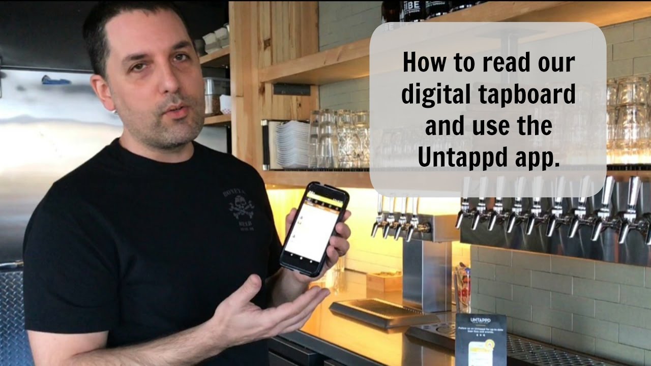 How to read our digital tapboard and use the Untappd app