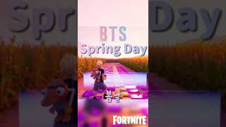BTS 'Spring Day' フォートナイト 音ブロック 作り方アップしました⤴ 봄날 방탄소년단 FORTNITE
