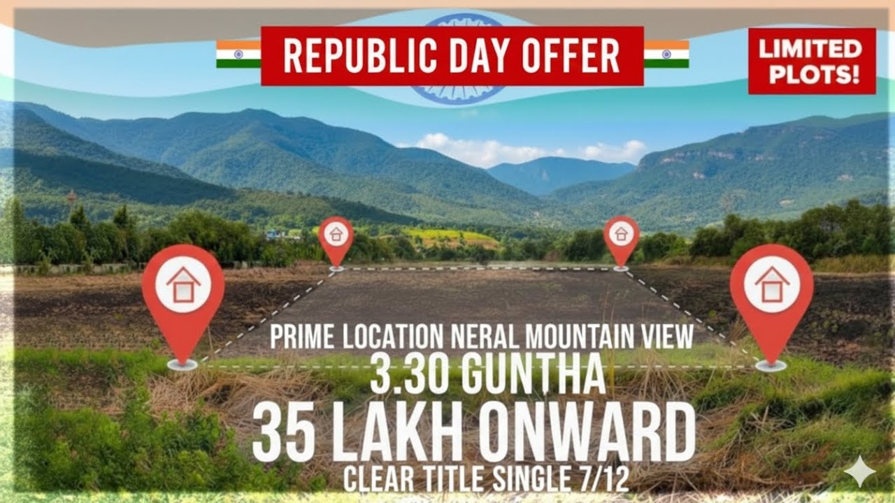 ||NA PLOT WITH CLEAR TITLE 🏠🏠🏠||📍Neral || 35 LAKH onward #property #realestate #home @dhruvrathee 