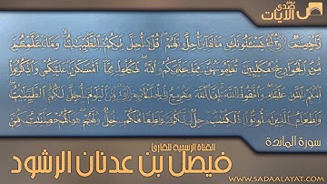 ما تيسر من أوائل سورة المائدة || للقارئ الرائع فيصل الرشود