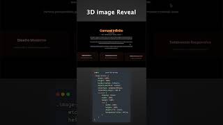 3D Image Reveal Effect 🎠 | HTML CSS JS