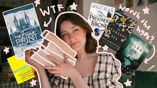 bad tiktok romance & hyped fantasy 🌷 books i recently read