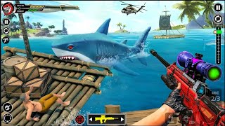 Osian hunting 🦈 shark - Sniper shoot -3D-shark hunter #sagaming #viralvideo #2025  screenshot 5