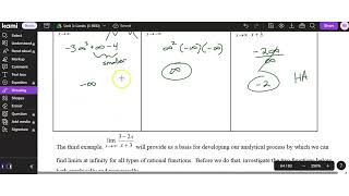 1.8 Connecting Infinite Limits, Limits at Infinity and Asymptotes