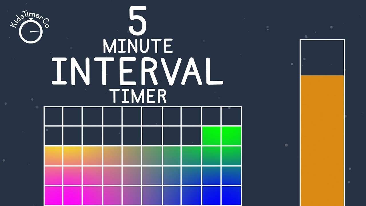 5 Minute Interval Timer - Kids Visual Timer