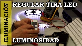 Regular La Luminosidad De Una Tira Led Con Mando A Distancia. Dimmer Led. 029