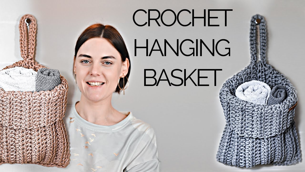 CROCHET HANGING BASKET YouTube