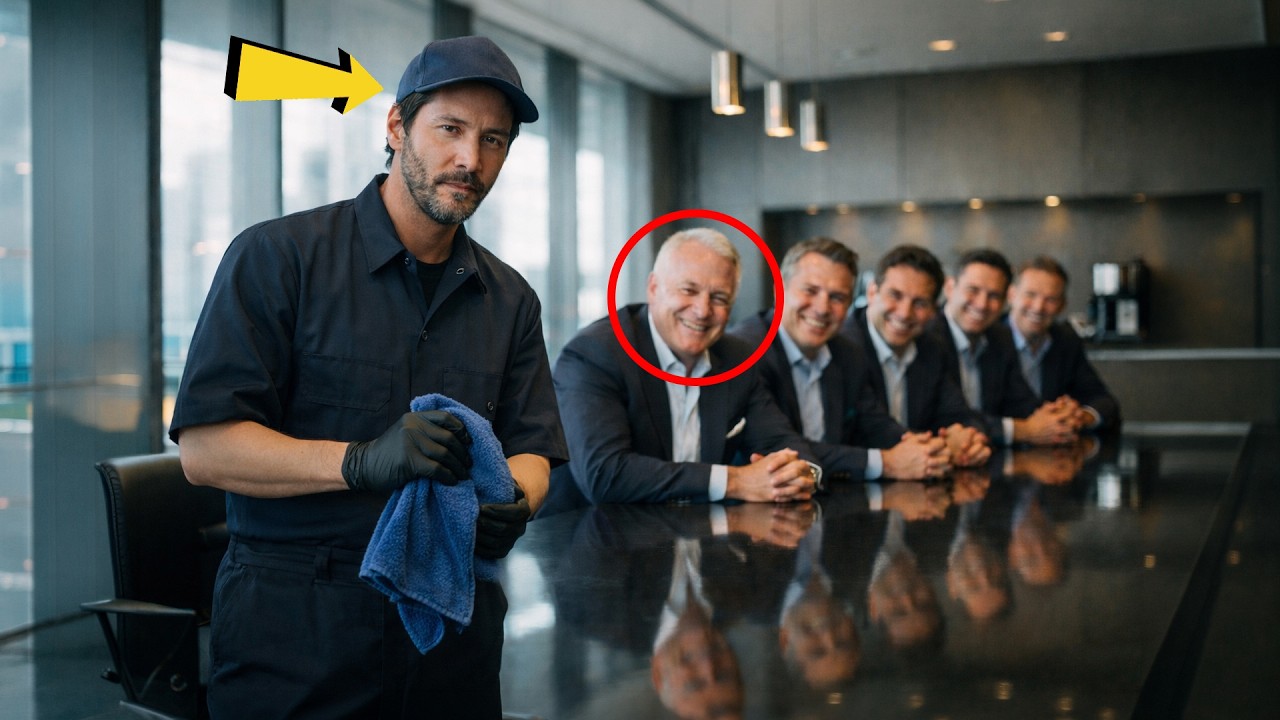 They Mocked the Janitor — Until He Revealed He Was Keanu Reeves and Fired the CEO in the Boardroom