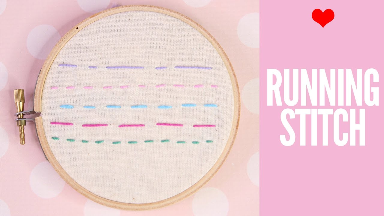 How to Hand Sew a Running Stitch 