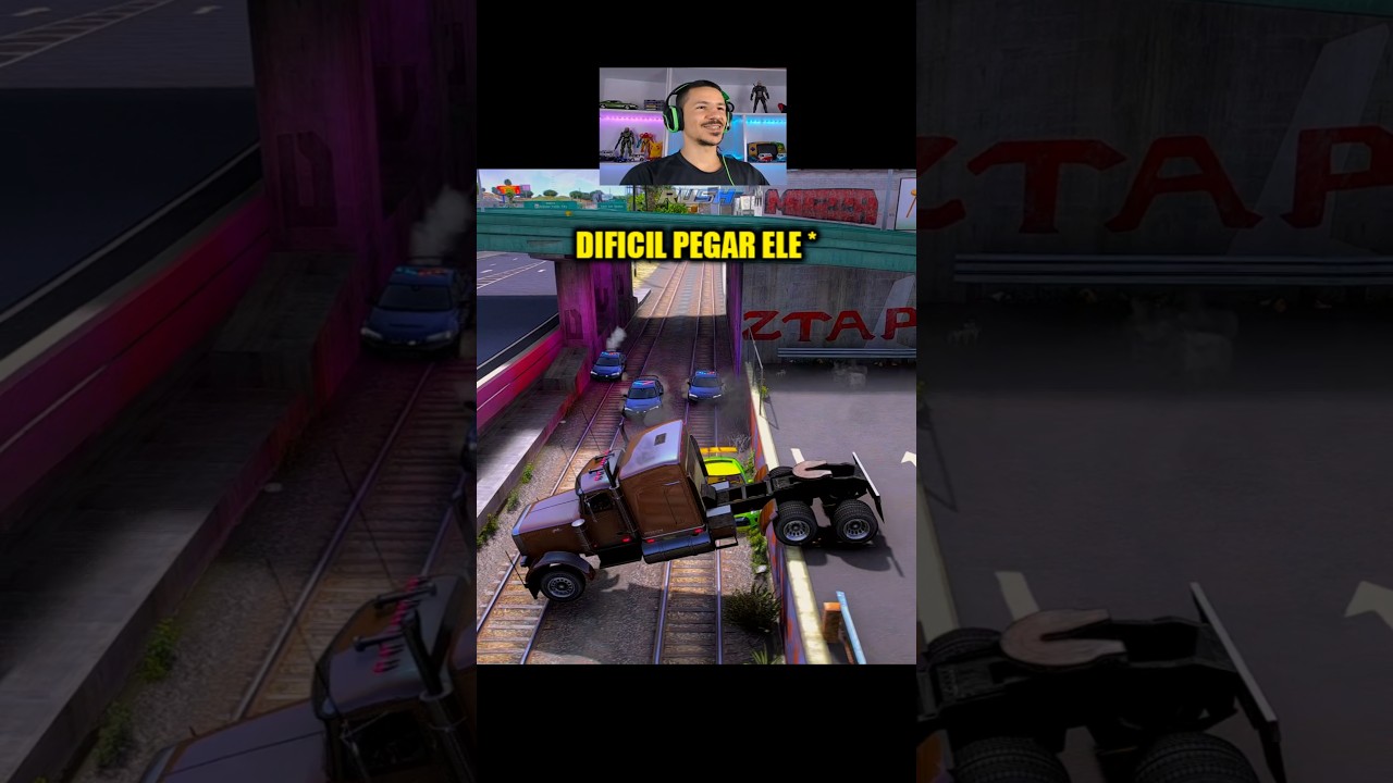Ele desceu o caminhao e fechou o policial pra ajudar nessa fuga insana no gta rp #shorts #viralvideo