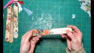 Beautiful BOOKMARKS for Junk Journals from Wooden Craft Sticks