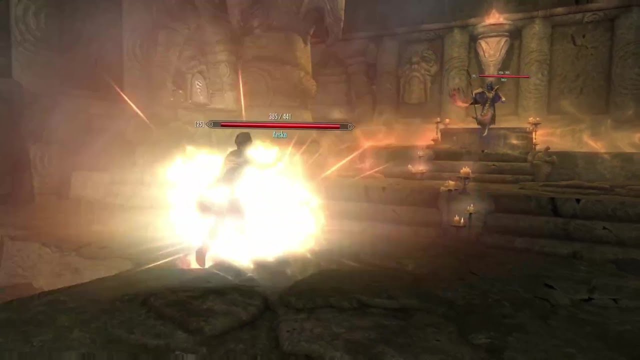 Skyrim Battles - Vokun vs. Anska, Falmer Warmonger, Vahlok the Jailor, and more