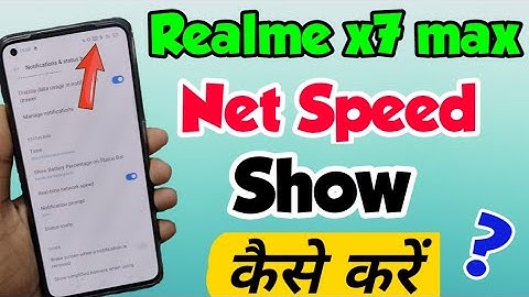 Realme x7 max mein Net Speed kaise Show Kare | How to Show Net Speed in Realme X7 Max | Net Speed