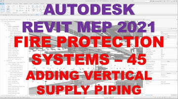 REVIT MEP 2021 - FIRE PROTECTION SYSTEMS - 45 ADDING VERTICAL SUPPLY PIPING