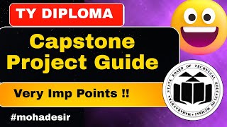 MSBTE Capstone Project | MSBTE Computer Diploma 6th Sem Syllabus | Final Year Project Guide 2025