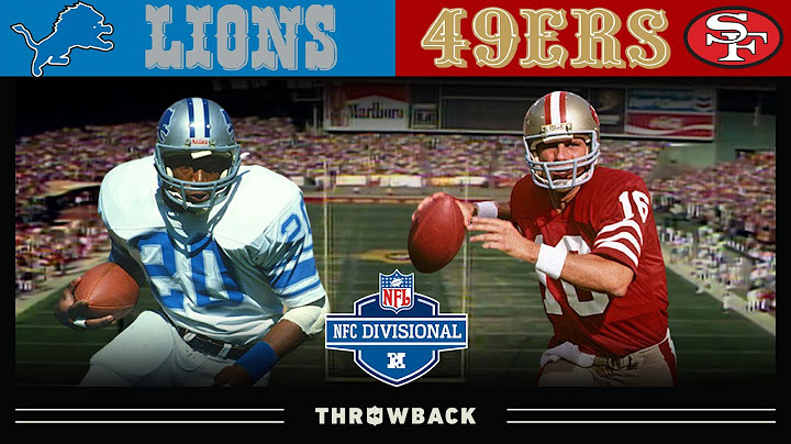 80's Forgotten Playoff Classic (Lions vs. 49ers 1983, NFC Divisional)