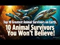 Top 10 Greatest Animal Survivors on Earth😱 #top10  #animals #facts