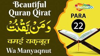 Beautiful Quran Qirat | PARA 22/30 | ومن یقنت | Wa Manyaqnut | CHAPTER 22 | Qari Riyazuddin