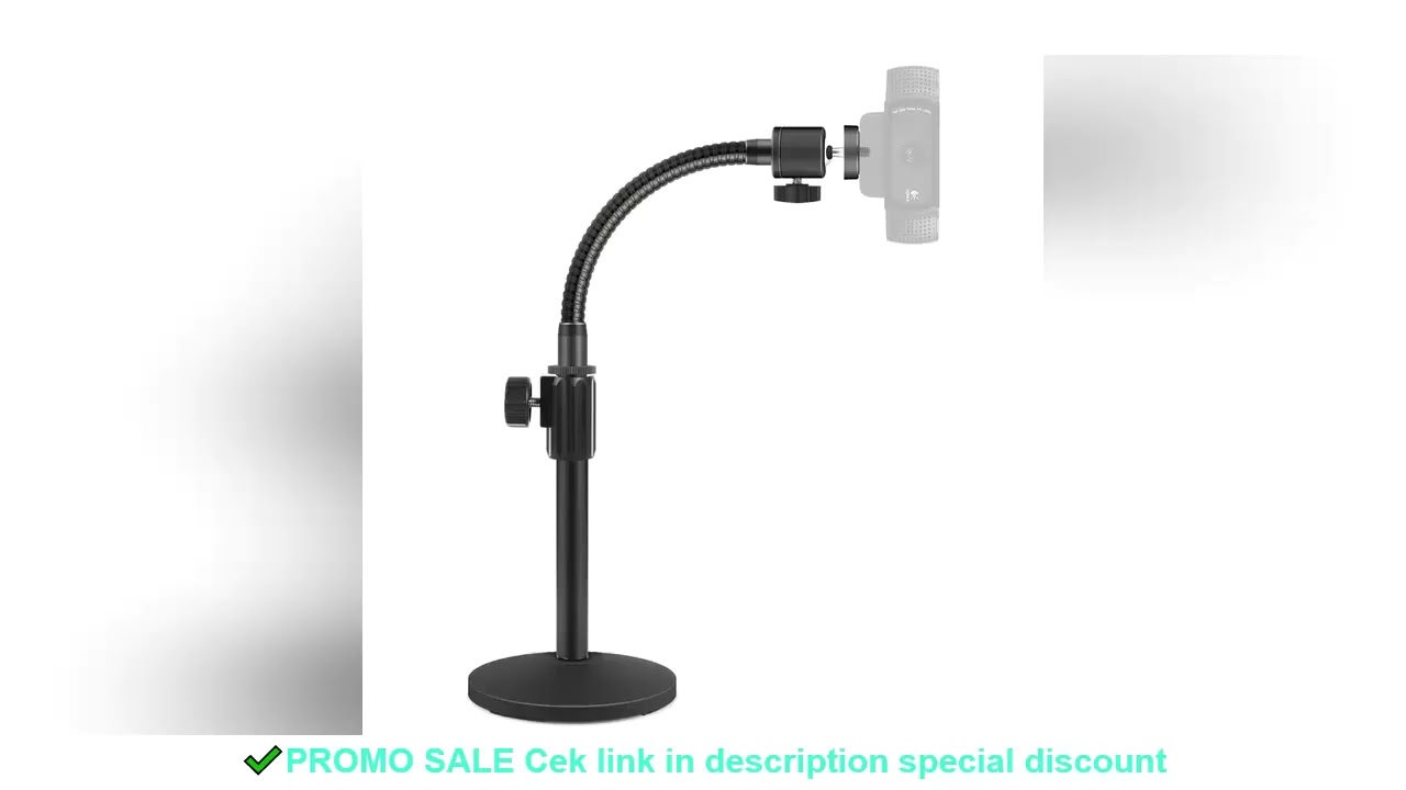 360 Flexible Desktop Webcam Stand Tripod with 1/4" Thread Web Camera Gooseneck Stands PC Camera Hold