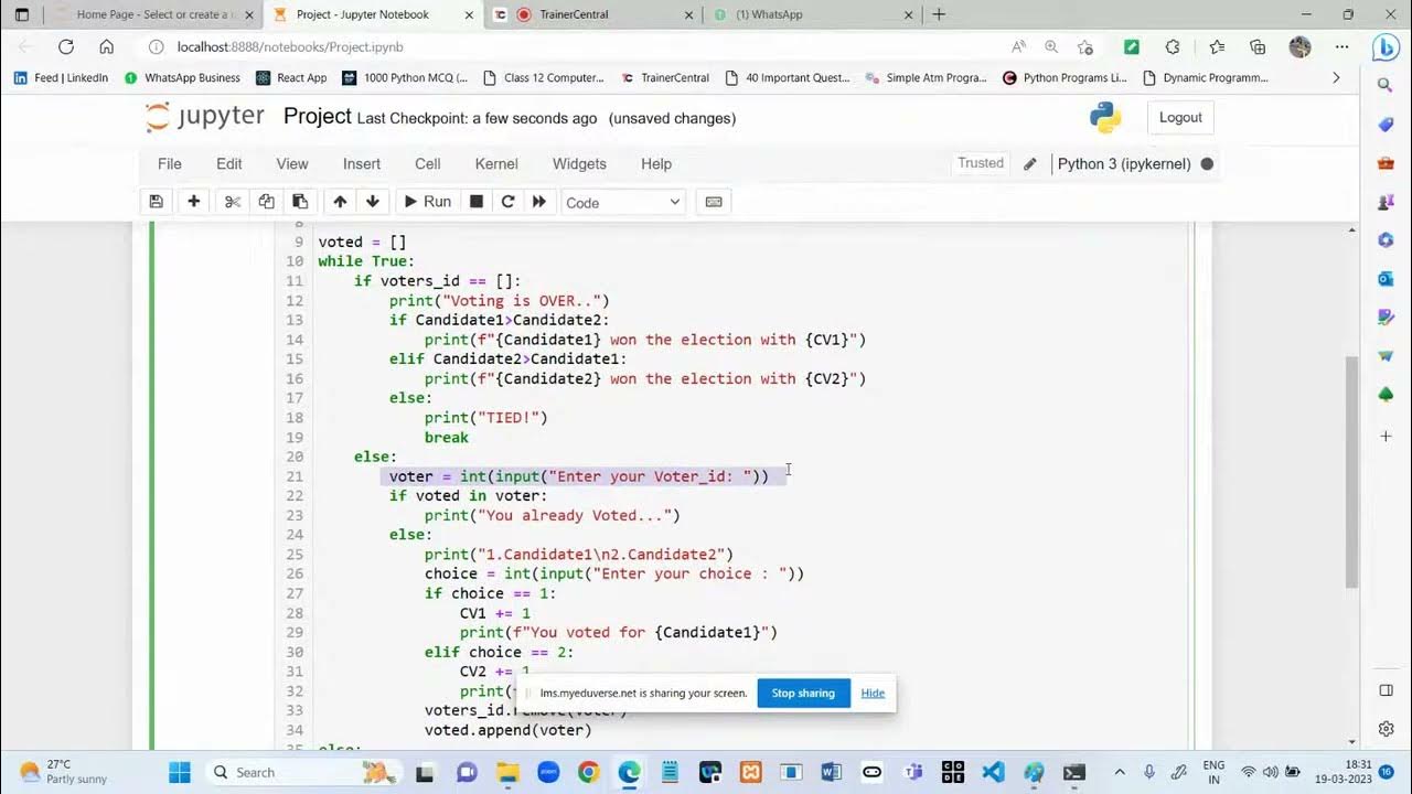 ATM Functions created using python codes practical session class Tamil ...