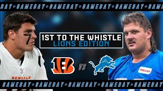 Detroit Lions TRAP GAME vs. Burrow-less Bengals? | First To The Whistle | Sunday October 5, 2025