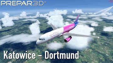 Prepar3D v4.5 | Katowice - Dortmund | Aerosoft A320 Professional